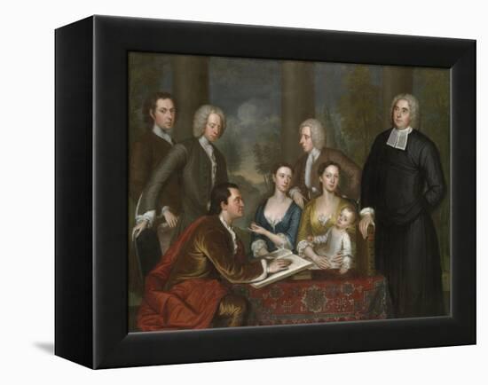The Bermuda Group, Dean Berkeley and His Entourage, 1728, Reworked 1739-John Smibert-Framed Premier Image Canvas