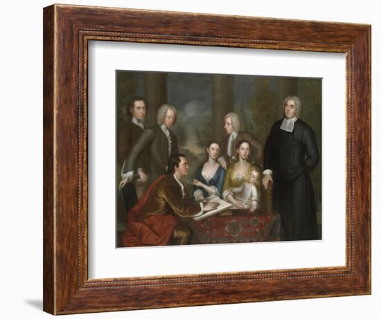 The Bermuda Group, Dean Berkeley and His Entourage, 1728, Reworked 1739-John Smibert-Framed Giclee Print