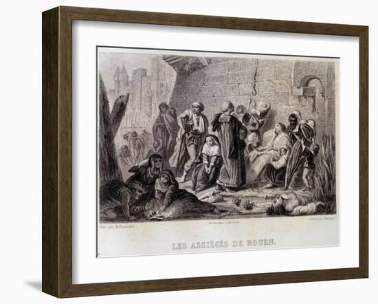 The Besieged of Rouen-English School-Framed Giclee Print