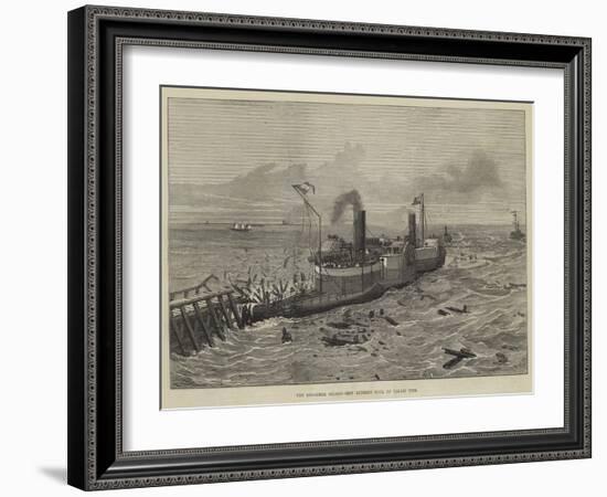 The Bessemer Saloon-Ship Running Foul of Calais Pier-null-Framed Giclee Print