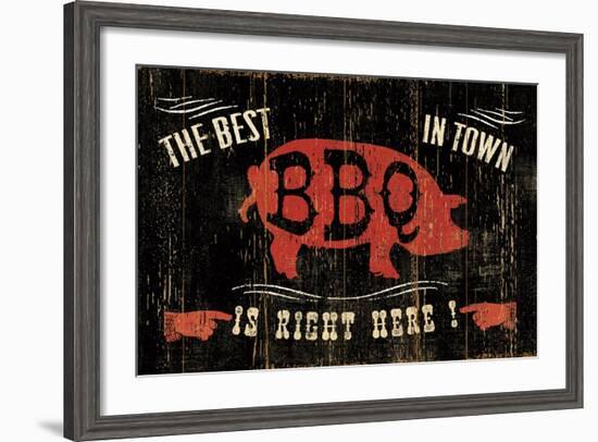 The Best BBQ in Town-Jess Aiken-Framed Art Print