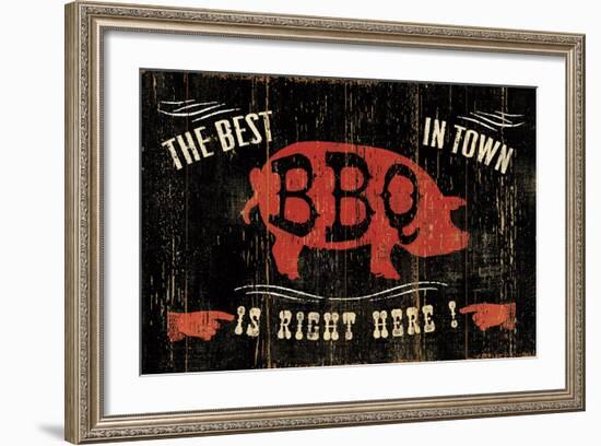 The Best BBQ in Town-Jess Aiken-Framed Art Print