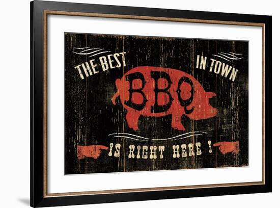 The Best BBQ in Town-Jess Aiken-Framed Art Print