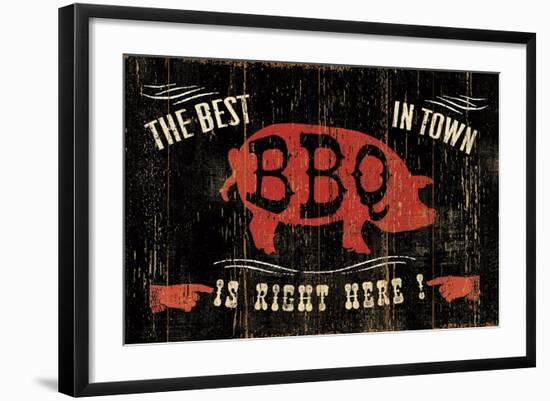 The Best BBQ in Town-Jess Aiken-Framed Art Print