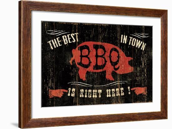 The Best BBQ in Town-Jess Aiken-Framed Art Print