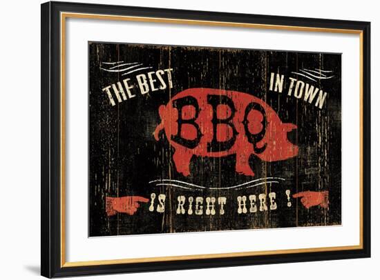 The Best BBQ in Town-Jess Aiken-Framed Art Print