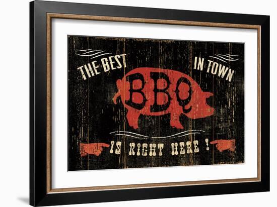 The Best BBQ in Town-Jess Aiken-Framed Art Print