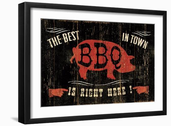 The Best BBQ in Town-Jess Aiken-Framed Art Print