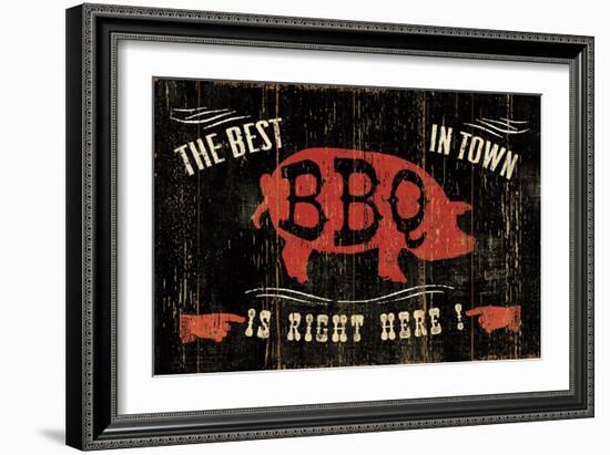 The Best BBQ in Town-Jess Aiken-Framed Art Print