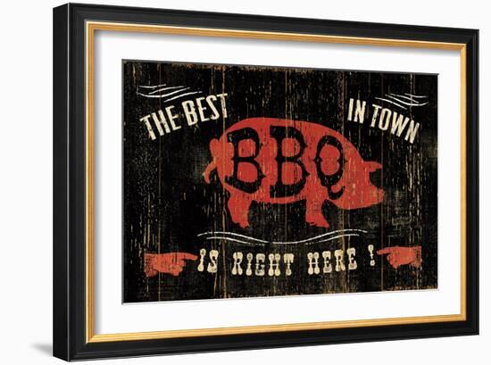 The Best BBQ in Town-Jess Aiken-Framed Art Print