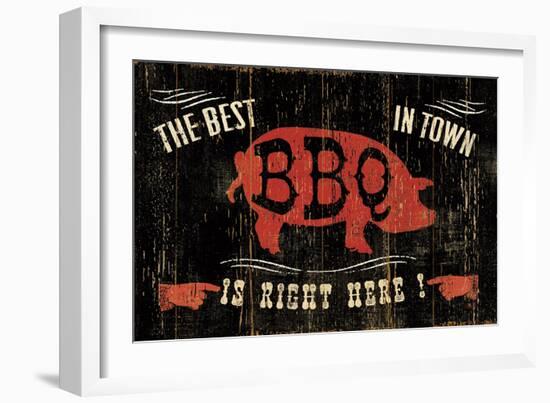 The Best BBQ in Town-Jess Aiken-Framed Premium Giclee Print