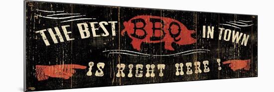 The Best BBQ in Town-Pela Design-Mounted Art Print