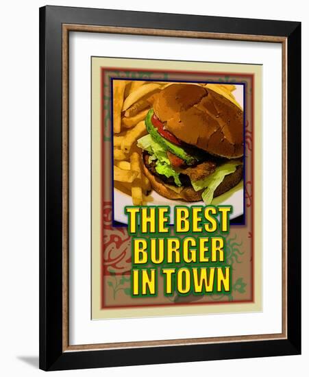 The Best Burger in Town-Cathy Cute-Framed Giclee Print