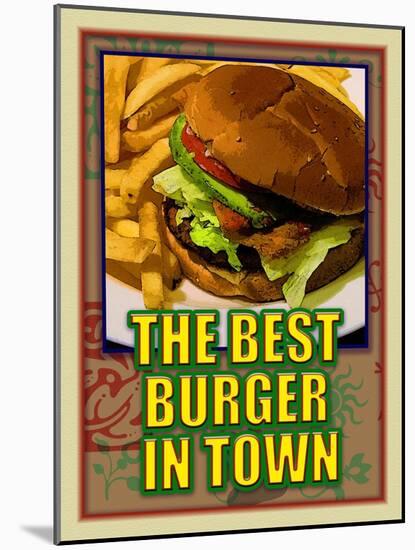 The Best Burger in Town-Cathy Cute-Mounted Giclee Print