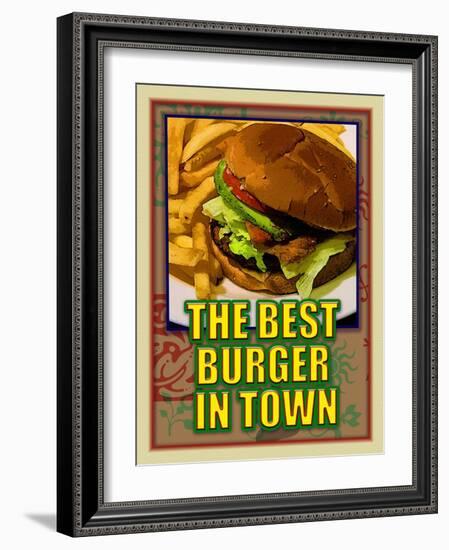 The Best Burger in Town-Cathy Cute-Framed Giclee Print