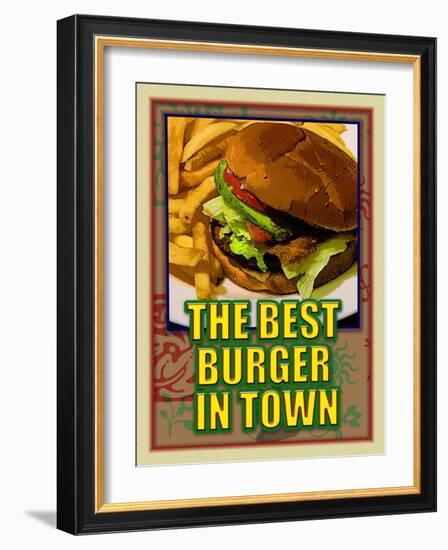 The Best Burger in Town-Cathy Cute-Framed Giclee Print