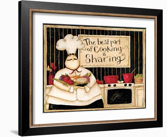 The Best Of Cooking Is Sharing-Dan Dipaolo-Framed Art Print