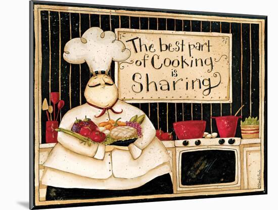 The Best Of Cooking Is Sharing-Dan Dipaolo-Mounted Art Print