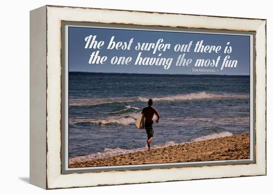 The Best Surfer Duke Kahanamoku Quote Poster-null-Framed Stretched Canvas