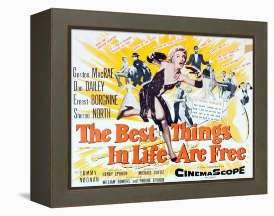 "The Best Things in Life are Free" 1956, Directed by Michael Curtiz-null-Framed Premier Image Canvas