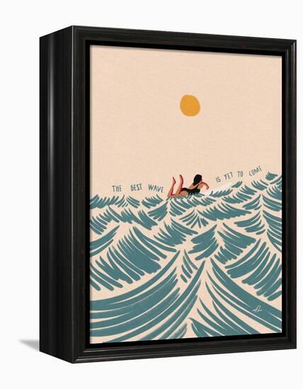 The Best Wave is Yet to Come-Fabian Lavater-Framed Premier Image Canvas
