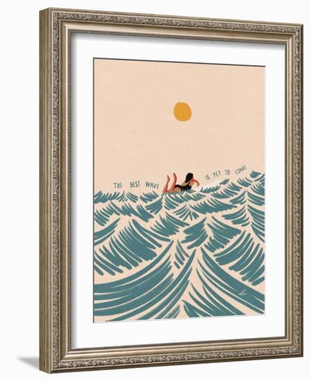 The Best Wave is Yet to Come-Fabian Lavater-Framed Photographic Print