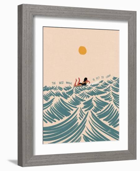 The Best Wave is Yet to Come-Fabian Lavater-Framed Photographic Print