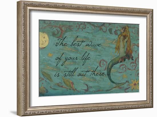 The Best Wave of Your Life Mermaid-sylvia pimental-Framed Art Print