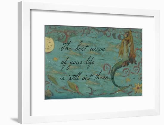 The Best Wave of Your Life Mermaid-sylvia pimental-Framed Art Print