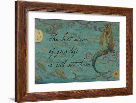 The Best Wave of Your Life Mermaid-sylvia pimental-Framed Art Print