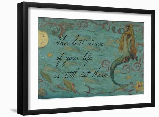 The Best Wave of Your Life Mermaid-sylvia pimental-Framed Art Print