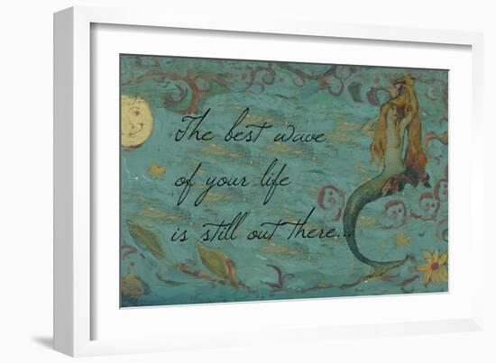 The Best Wave of Your Life Mermaid-sylvia pimental-Framed Art Print