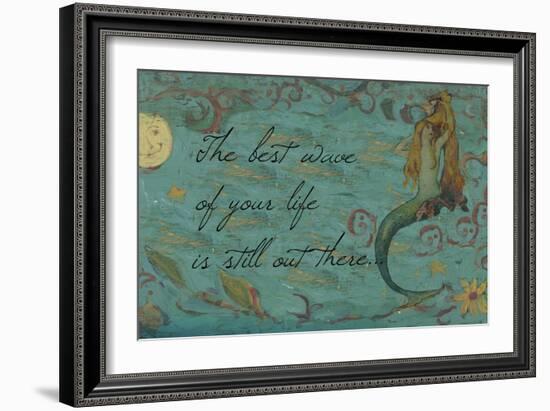 The Best Wave of Your Life Mermaid-sylvia pimental-Framed Art Print