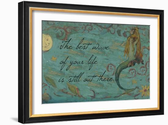 The Best Wave of Your Life Mermaid-sylvia pimental-Framed Art Print