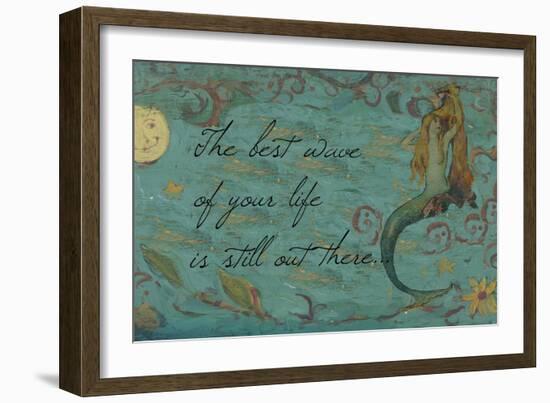 The Best Wave of Your Life Mermaid-sylvia pimental-Framed Premium Giclee Print