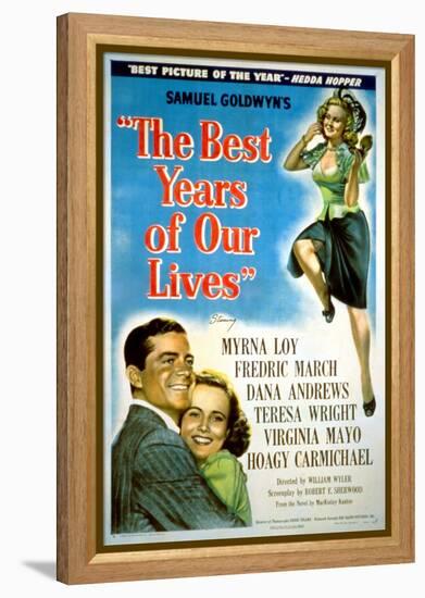 The Best Years of Our Lives, Dana Andrews, Teresa Wright, Virginia Mayo, 1946-null-Framed Stretched Canvas