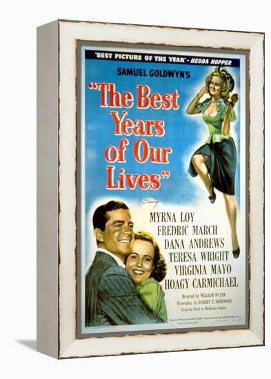 The Best Years of Our Lives, Dana Andrews, Teresa Wright, Virginia Mayo, 1946-null-Framed Stretched Canvas