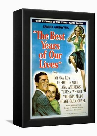 The Best Years of Our Lives, Dana Andrews, Teresa Wright, Virginia Mayo, 1946-null-Framed Stretched Canvas