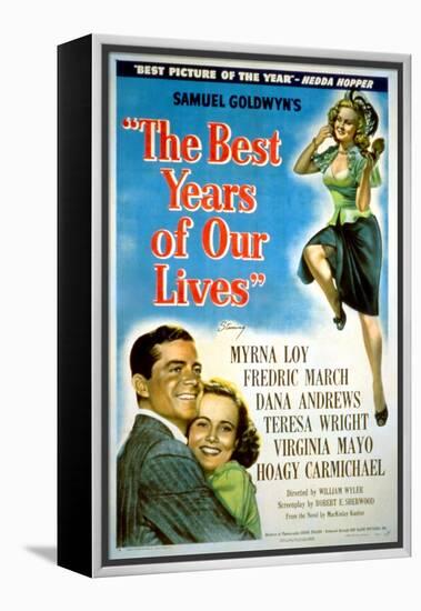 The Best Years of Our Lives, Dana Andrews, Teresa Wright, Virginia Mayo, 1946-null-Framed Stretched Canvas