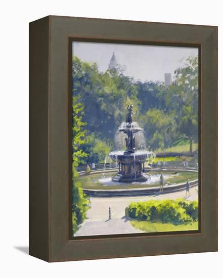 The Bethesda Fountain, Central Park, 1996-Julian Barrow-Framed Premier Image Canvas