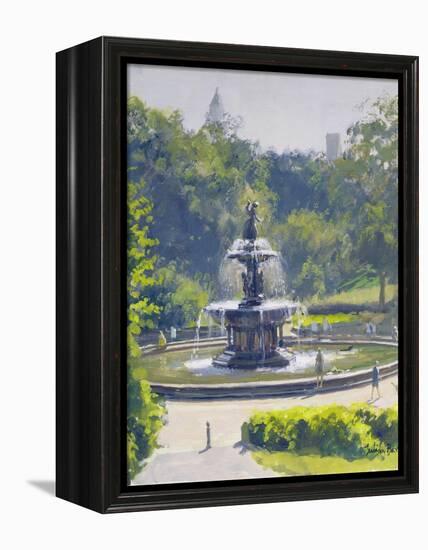 The Bethesda Fountain, Central Park, 1996-Julian Barrow-Framed Premier Image Canvas