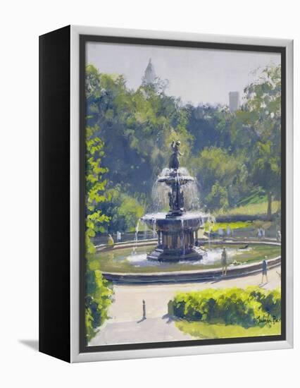 The Bethesda Fountain, Central Park, 1996-Julian Barrow-Framed Premier Image Canvas