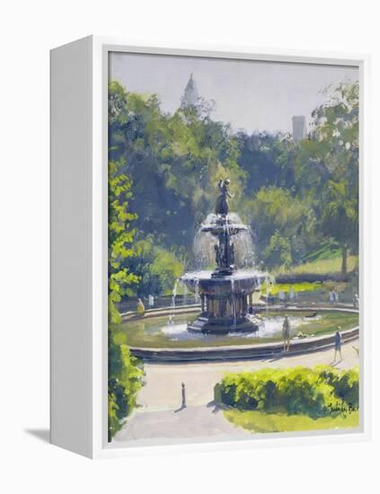 The Bethesda Fountain, Central Park, 1996-Julian Barrow-Framed Premier Image Canvas