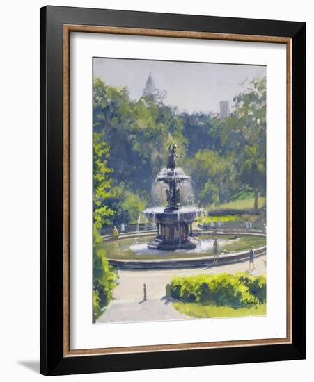 The Bethesda Fountain, Central Park, 1996-Julian Barrow-Framed Giclee Print
