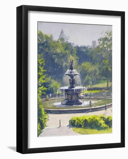 The Bethesda Fountain, Central Park, 1996-Julian Barrow-Framed Giclee Print