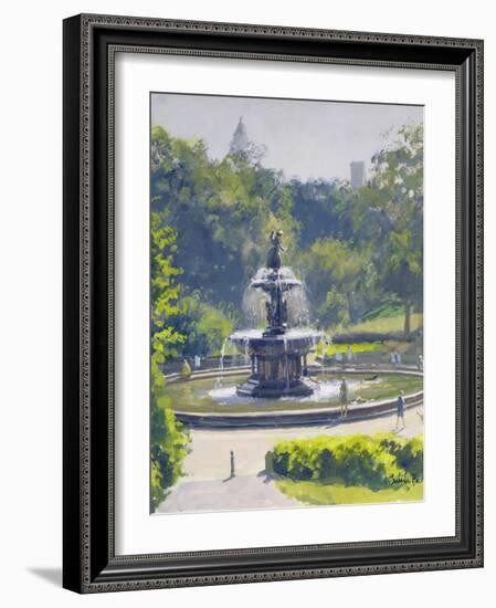 The Bethesda Fountain, Central Park, 1996-Julian Barrow-Framed Giclee Print