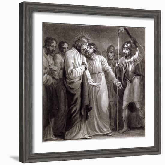 The Betrayal of Christ, C1810-C1844-Henry Corbould-Framed Giclee Print