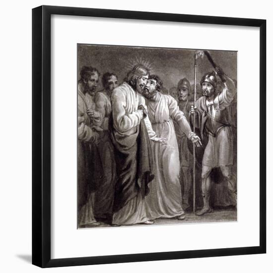 The Betrayal of Christ, C1810-C1844-Henry Corbould-Framed Giclee Print