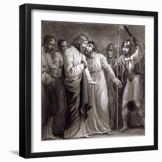 The Betrayal of Christ, C1810-C1844-Henry Corbould-Framed Giclee Print