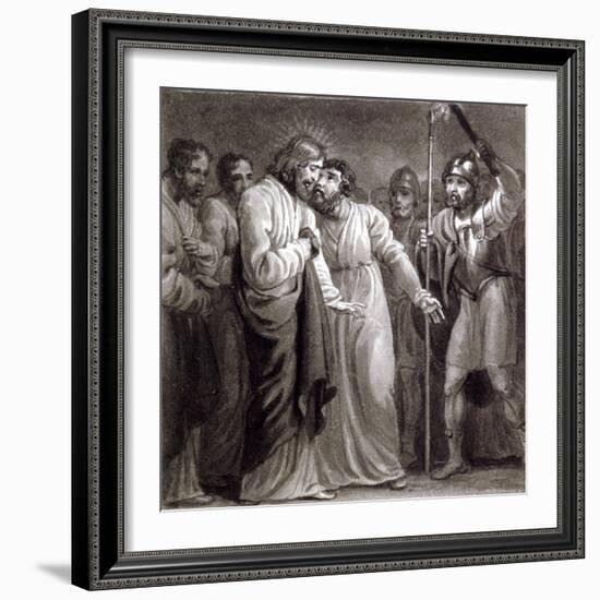 The Betrayal of Christ, C1810-C1844-Henry Corbould-Framed Giclee Print